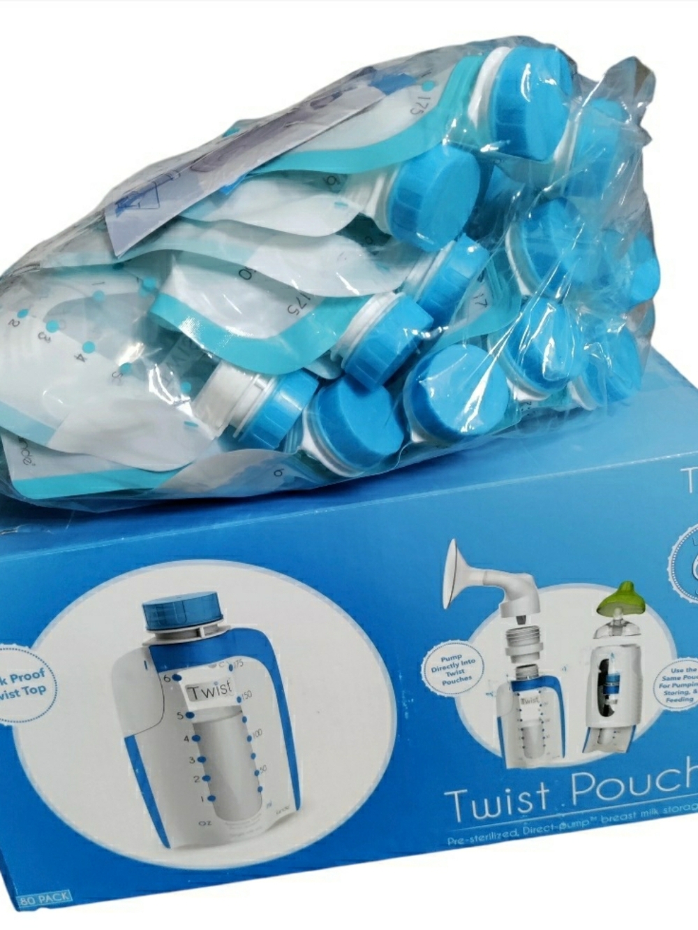 Kiinde Twist Pouch Direct Pump Breast Milk Containers Bundle Of 100+ NWOT
